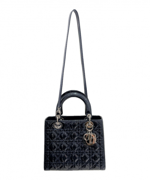 Christian Dior（クリスチャン ディオール）Christian Dior (クリスチャン ディオール) レディディオール ネイビー サイズ:-  エナメルの古着・服飾アイテム