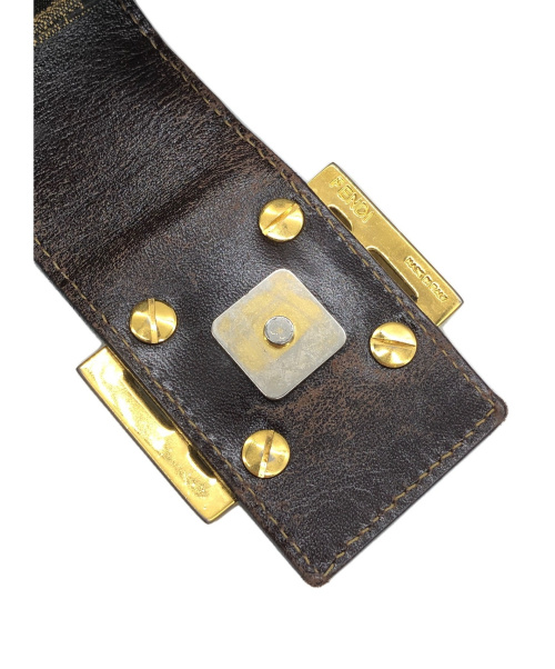 FENDI（フェンディ）FENDI (フェンディ) ズッカ柄ミニバッグ ブラウン サイズ:- ズッカの古着・服飾アイテム