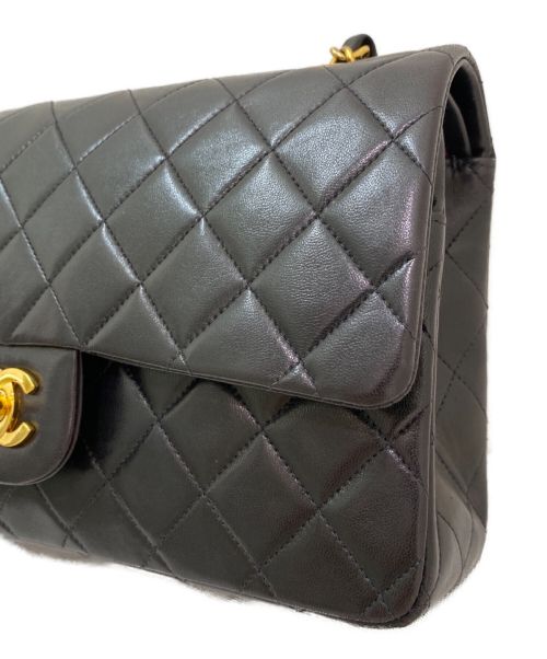 CHANEL（シャネル）CHANEL (シャネル) ダブルフラップマトラッセ ブラック サイズ:25の古着・服飾アイテム