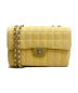 CHANEL（シャネル）の古着「ダブルチェーンショルダーバッグ」｜イエロー