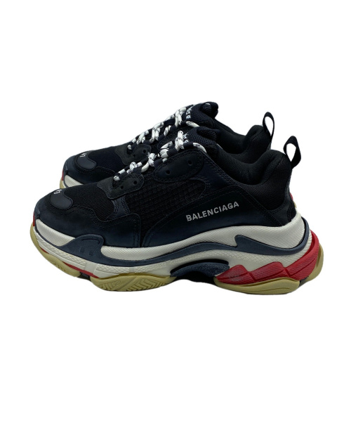 BALENCIAGA（バレンシアガ）BALENCIAGA (バレンシアガ) TRIPLE S TRAINERS ブラック×ホワイト サイズ:41 533882の古着・服飾アイテム