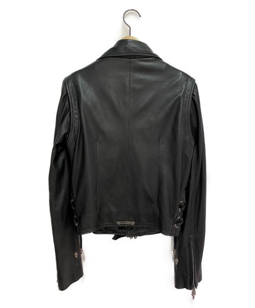 CHROME HEARTS（クロムハーツ）CHROME HEARTS (クロムハーツ) JJ DEANライダースジャケット ブラック サイズ:L レザーの古着・服飾アイテム