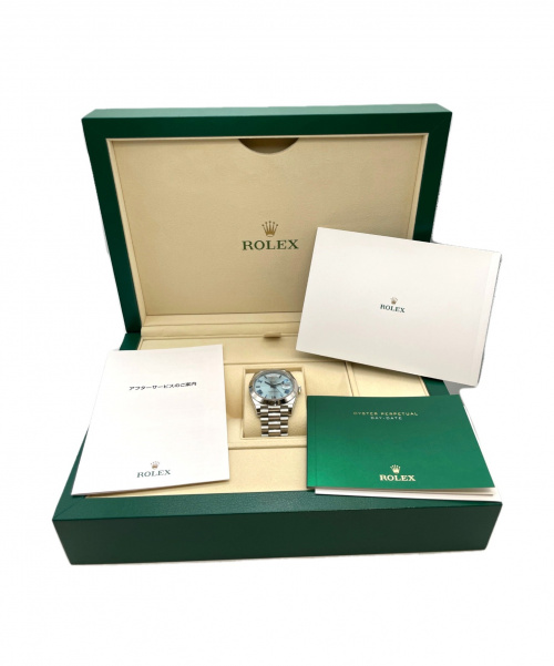 ROLEX（ロレックス）ROLEX (ロレックス) デイデイト アイスブルー サイズ:40mm 自動巻き プラチナ ランダム品番の古着・服飾アイテム