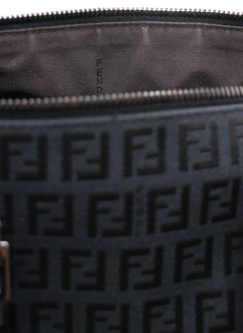 FENDI（フェンディ）FENDI (フェンディ) ズッキーノ ミニボストンバッグ ブラック サイズ:-の古着・服飾アイテム