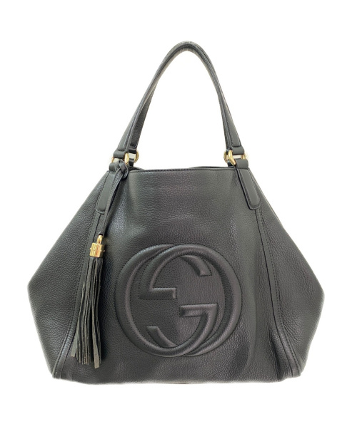 GUCCI（グッチ）GUCCI (グッチ) ソーホー セラリウスレザーショルダーバッグ ブラック サイズ:-の古着・服飾アイテム