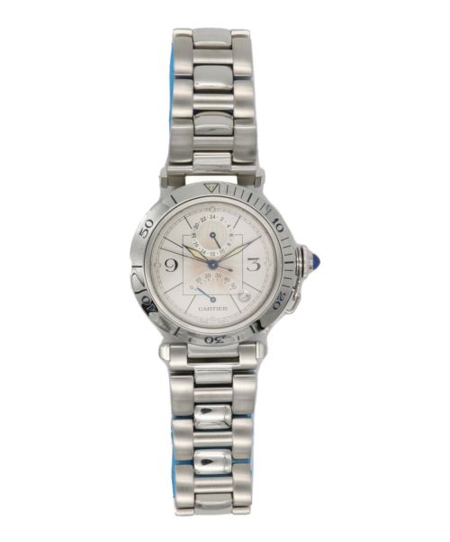 Cartier（カルティエ）Cartier (カルティエ) パシャGMTパワーリザーブ サイズ:38mmの古着・服飾アイテム