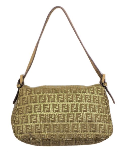 FENDI（フェンディ）FENDI (フェンディ) ズッキーノ マンマバゲット ミニバッグ ゴールド サイズ:- ズッキーノの古着・服飾アイテム