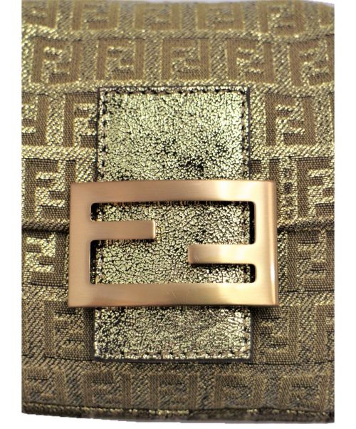 FENDI（フェンディ）FENDI (フェンディ) ズッキーノ マンマバゲット ミニバッグ ゴールド サイズ:- ズッキーノの古着・服飾アイテム