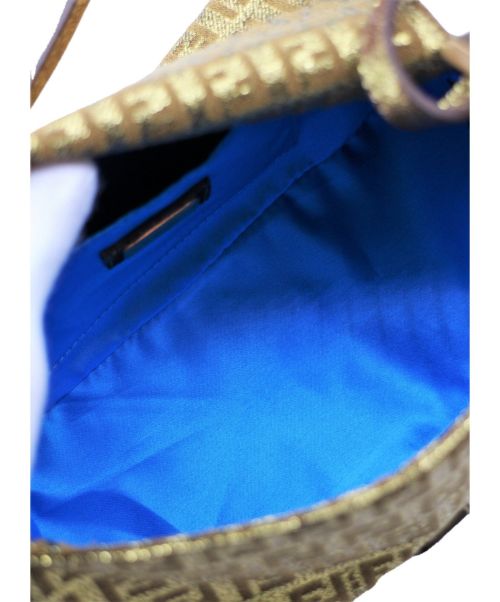 FENDI（フェンディ）FENDI (フェンディ) ズッキーノ マンマバゲット ミニバッグ ゴールド サイズ:- ズッキーノの古着・服飾アイテム