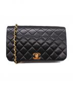 CHANELシャネル）の古着「シングルフラップマトラッセ」｜ブラック