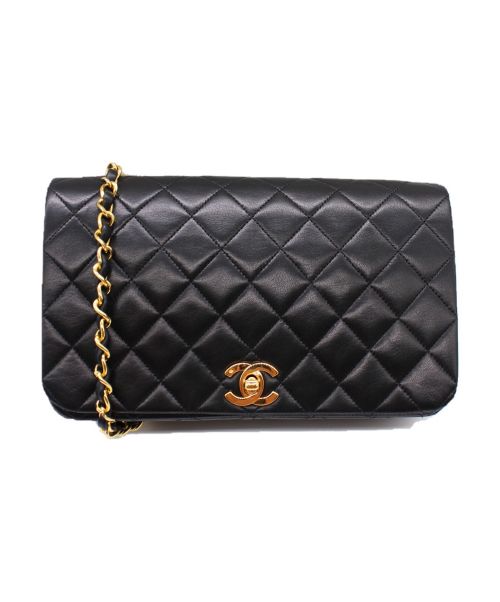 CHANEL（シャネル）CHANEL (シャネル) シングルフラップマトラッセ ブラック サイズ:23の古着・服飾アイテム