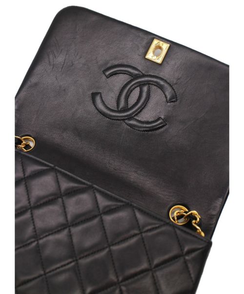 CHANEL（シャネル）CHANEL (シャネル) シングルフラップマトラッセ ブラック サイズ:23の古着・服飾アイテム