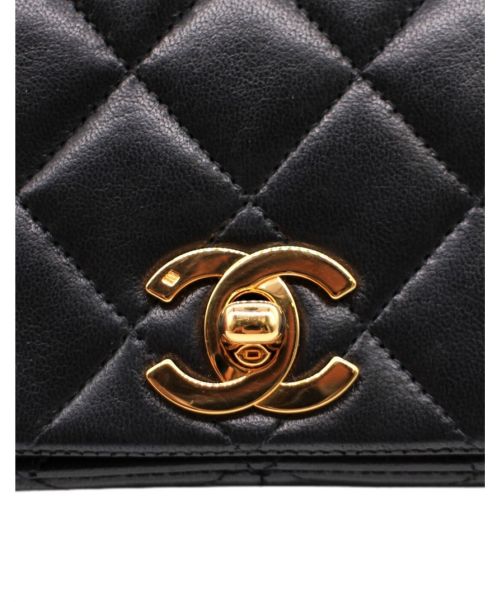 CHANEL（シャネル）CHANEL (シャネル) シングルフラップマトラッセ ブラック サイズ:23の古着・服飾アイテム