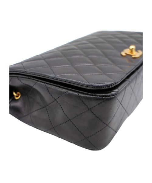 CHANEL（シャネル）CHANEL (シャネル) シングルフラップマトラッセ ブラック サイズ:23の古着・服飾アイテム