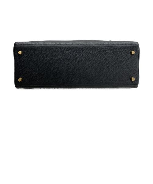 HERMES（エルメス）HERMES (エルメス) ケリー35 ブラック サイズ:35 トゴ　ゴールド金具　□F刻印の古着・服飾アイテム