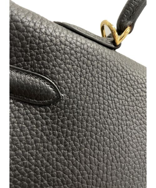 HERMES（エルメス）HERMES (エルメス) ケリー35 ブラック サイズ:35 トゴ　ゴールド金具　□F刻印の古着・服飾アイテム