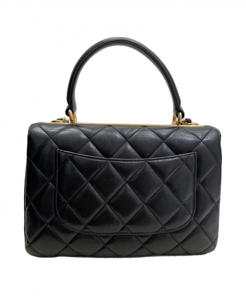 CHANEL（シャネル）CHANEL (シャネル) トップハンドルフラップバッグ ブラック サイズ:-の古着・服飾アイテム