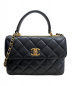 CHANEL（シャネル）の古着「トップハンドルフラップバッグ」｜ブラック
