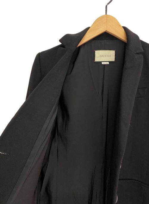 GUCCI（グッチ）GUCCI (グッチ) ウールコート ブラック サイズ:44の古着・服飾アイテム