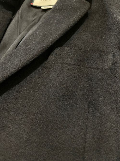 GUCCI（グッチ）GUCCI (グッチ) ウールコート ブラック サイズ:44の古着・服飾アイテム