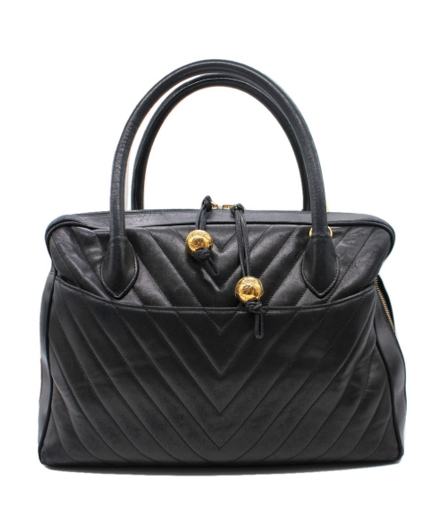 CHANEL（シャネル）CHANEL (シャネル) 2WAYショルダーバッグ ブラック サイズ:- シェブロン ラムスキン 2301811の古着・服飾アイテム