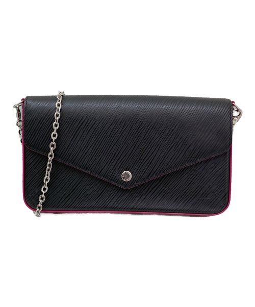 LOUIS VUITTON（ルイ ヴィトン）LOUIS VUITTON (ルイ ヴィトン) ポシェットフェリーチェ ブラック×ピンク サイズ:-の古着・服飾アイテム