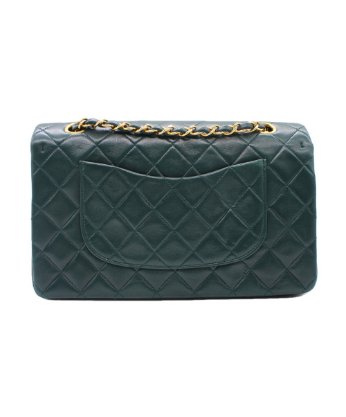 CHANEL（シャネル）CHANEL (シャネル) ダブルフラップマトラッセ ダークグリーン サイズ:25 マトラッセ 25 2495192の古着・服飾アイテム