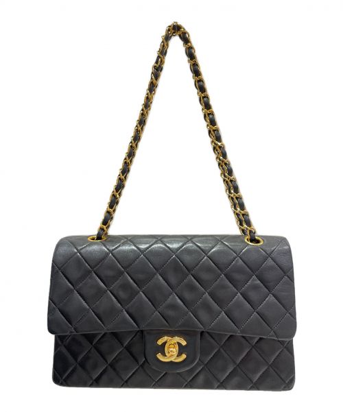 CHANEL（シャネル）CHANEL (シャネル) ダブルフラップマトラッセ ブラック サイズ:25の古着・服飾アイテム