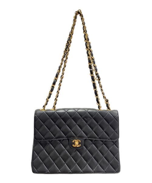 CHANEL（シャネル）CHANEL (シャネル) シングルフラップマトラッセ30 ブラック サイズ:30の古着・服飾アイテム