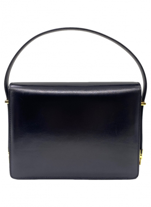 CELINE（セリーヌ）CELINE (セリーヌ) レザーハンドバッグ ブラック サイズ:-の古着・服飾アイテム
