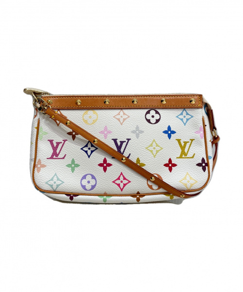 LOUIS VUITTON（ルイ ヴィトン）LOUIS VUITTON (ルイ ヴィトン) ポシェット・アクセソワール ホワイト サイズ:- M92649　モノグラム・マルチカラーの古着・服飾アイテム