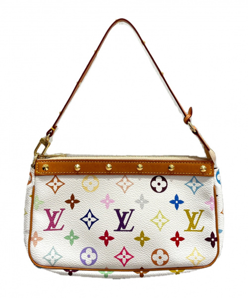 LOUIS VUITTON（ルイ ヴィトン）LOUIS VUITTON (ルイ ヴィトン) ポシェット・アクセソワール ホワイト サイズ:- M92649　モノグラム・マルチカラーの古着・服飾アイテム