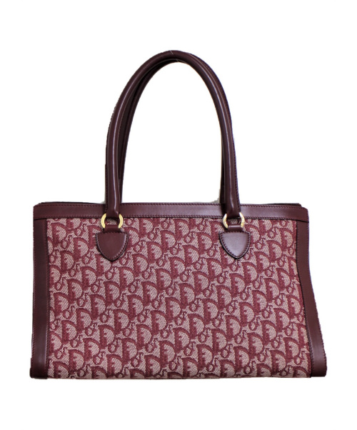 Christian Dior（クリスチャン ディオール）Christian Dior (クリスチャン ディオール) トロッター柄トートバッグ レッド サイズ:-の古着・服飾アイテム