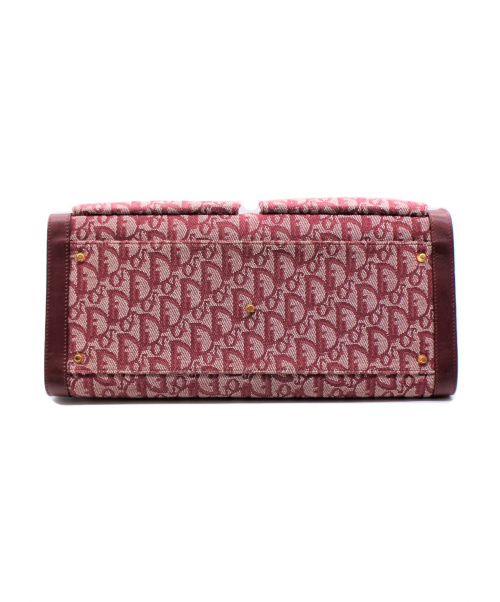 Christian Dior（クリスチャン ディオール）Christian Dior (クリスチャン ディオール) トロッター柄トートバッグ レッド サイズ:-の古着・服飾アイテム