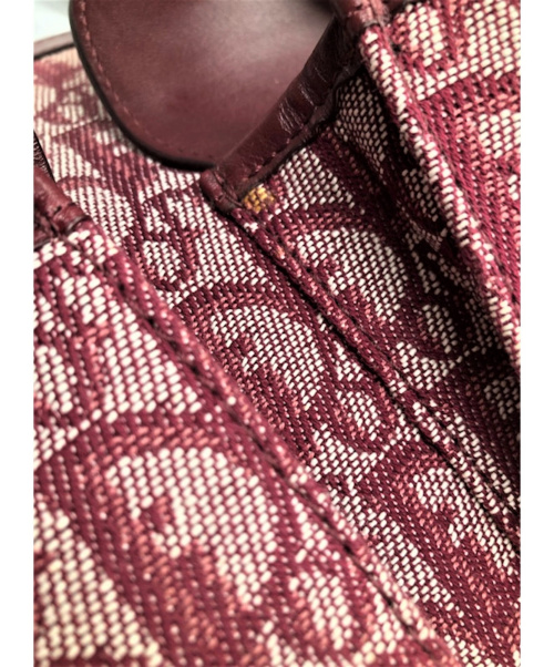 Christian Dior（クリスチャン ディオール）Christian Dior (クリスチャン ディオール) トロッター柄トートバッグ レッド サイズ:-の古着・服飾アイテム