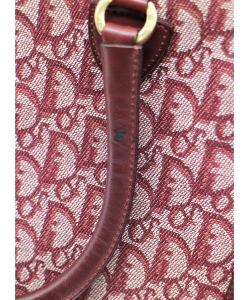 Christian Dior（クリスチャン ディオール）Christian Dior (クリスチャン ディオール) トロッター柄トートバッグ レッド サイズ:-の古着・服飾アイテム