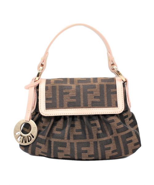 FENDI（フェンディ）FENDI (フェンディ) ズッカ柄ミニバッグ ブラウン サイズ:- ズッカの古着・服飾アイテム