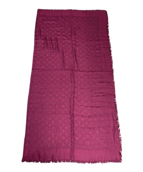 LOUIS VUITTON（ルイ ヴィトン）LOUIS VUITTON (ルイ ヴィトン) シルク混モノグラムストール パープル サイズ:-の古着・服飾アイテム