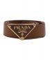 PRADA（プラダ）の古着「21SS サフィアーノレザーベルト」｜ブラウン
