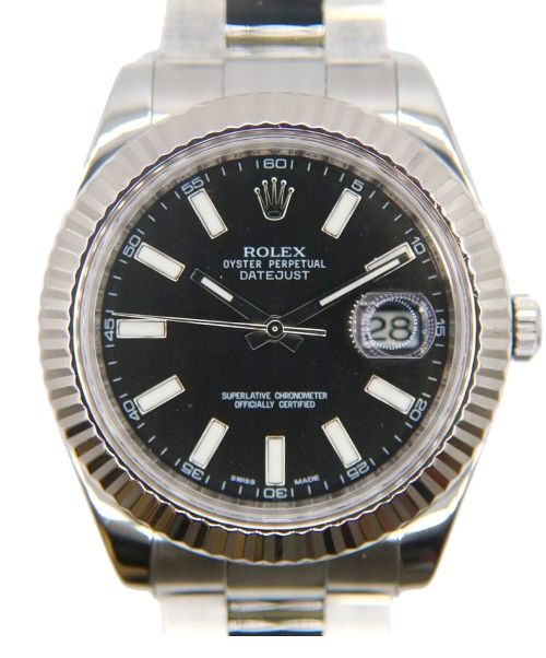 ROLEX（ロレックス）ROLEX (ロレックス) デイトジャストⅡ ブラック サイズ:41mmの古着・服飾アイテム