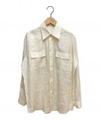 HERMESエルメス）の古着「リネンシャツ」｜アイボリー