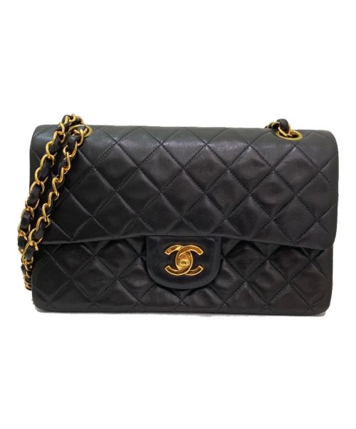 CHANEL（シャネル）CHANEL (シャネル) ダブルフラップ マトラッセ ブラック サイズ:23の古着・服飾アイテム
