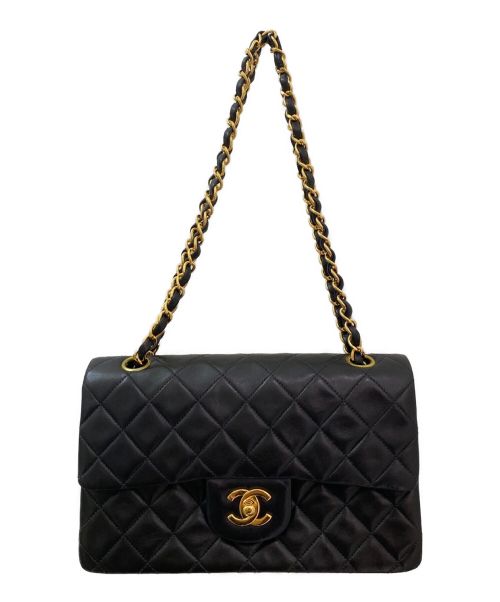CHANEL（シャネル）CHANEL (シャネル) ダブルフラップ マトラッセ ブラック サイズ:23の古着・服飾アイテム
