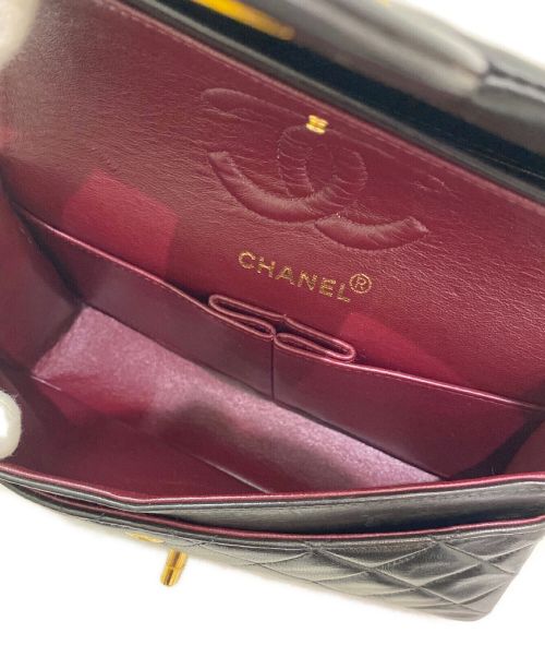 CHANEL（シャネル）CHANEL (シャネル) ダブルフラップ マトラッセ ブラック サイズ:23の古着・服飾アイテム