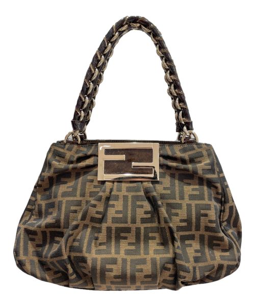 FENDI（フェンディ）FENDI (フェンディ) チェーンズッカハンドバッグ ブラウン サイズ:-の古着・服飾アイテム