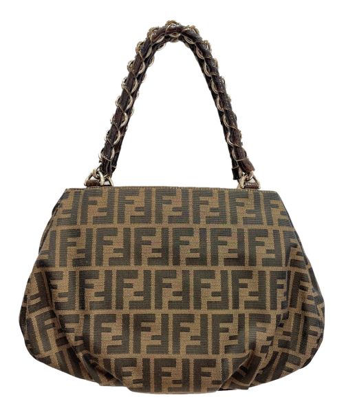FENDI（フェンディ）FENDI (フェンディ) チェーンズッカハンドバッグ ブラウン サイズ:-の古着・服飾アイテム