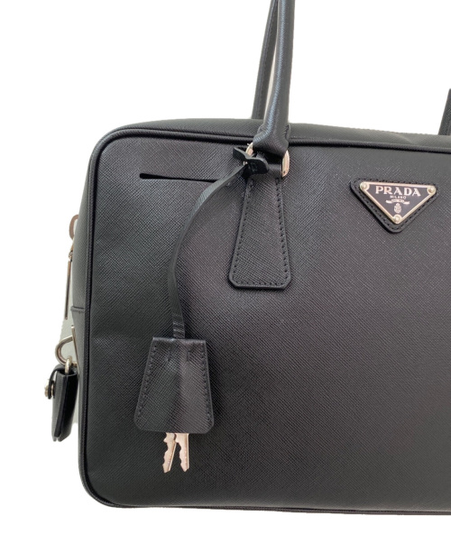 PRADA（プラダ）PRADA (プラダ) サフィアーノミニボストンバッグ ブラック サイズ:-の古着・服飾アイテム