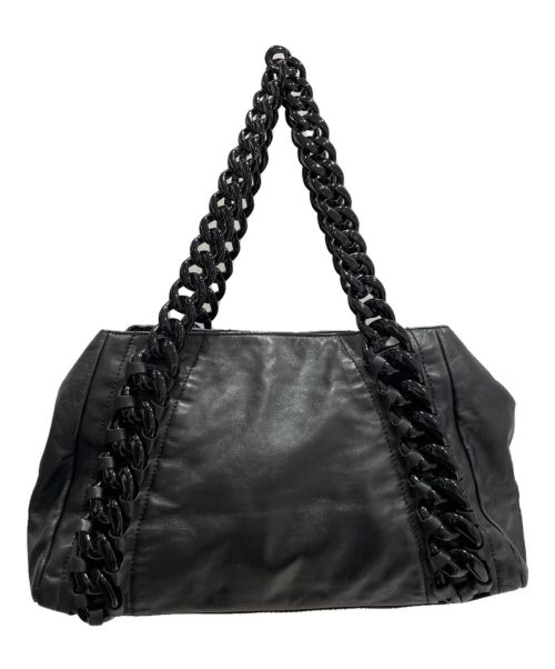 CHANEL（シャネル）CHANEL (シャネル) プラスチックチェーントートバッグ ブラック サイズ:-の古着・服飾アイテム