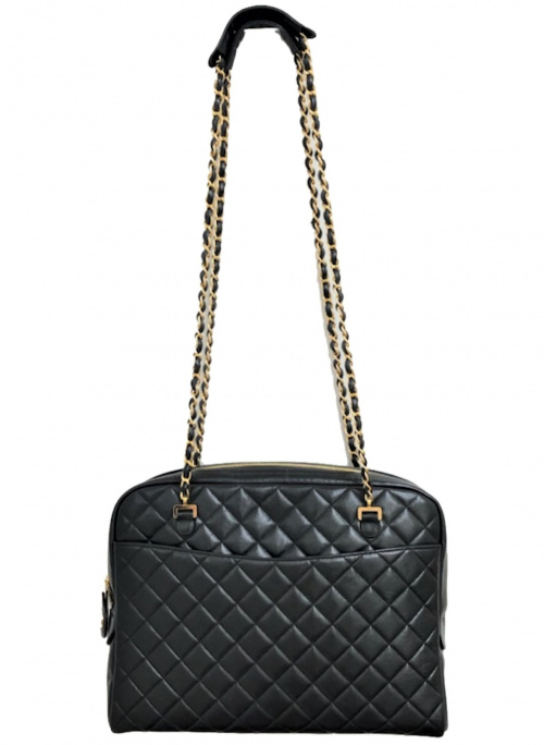 CHANEL（シャネル）CHANEL (シャネル) チェーントートバッグ ブラック サイズ:-の古着・服飾アイテム
