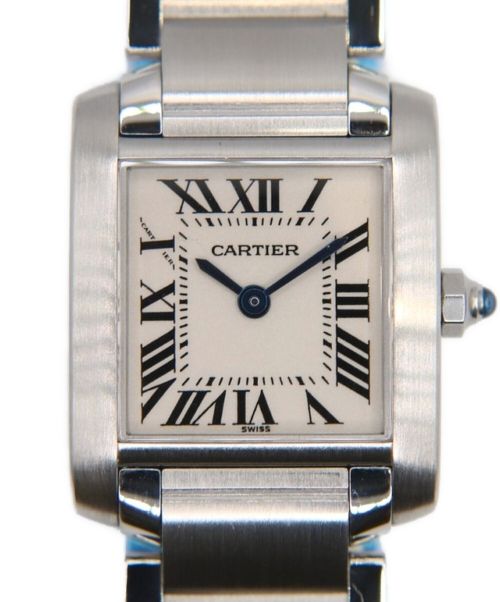 Cartier（カルティエ）Cartier (カルティエ) タンクフランセーズSM ホワイト サイズ:SMの古着・服飾アイテム